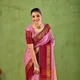 PINK__INDIAN LINEN SAREE