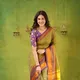 Dusty Green__INDIAN LINEN SAREE