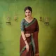 Brown__INDIAN LINEN SAREE