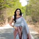 Grey__SareeBlouseDesign