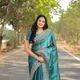 Aqua Blue__SareeBlouseDesign