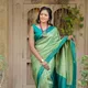 Aqua Green__SareeBlouseDesign