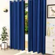 Navy Blue__COTTON CURTAIN