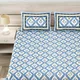 BLUE__Jaipuri bedsheet