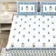BLUE__Jaipuri bedsheet