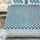 BLUE__Jaipuri bedsheet