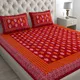 Red__Jaipuri bedsheet