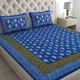 Blue__Jaipuri bedsheet