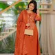 Tangy orange__Jaipur Kurta