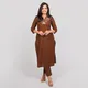 Brown__JAYPURI KURTI