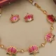 Gold and Pink__VIHAL JEWELLERY