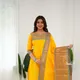 Yellow And Light Blue__VIANTA SAREE