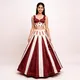 Maroon And White__RAJSHREE CREATION