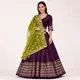Purple And Lime Green__RAJSHREE CREATION