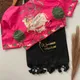 PINK BLOUSE WITH BLACK SAREE__WOMENIA FASHION 