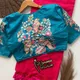 BLUE BLOUSE WITH PINK SAREE__WOMENIA FASHION 