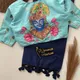 SKYBLUE BLOUSE WITH NAVYBLUE SAREE__WOMENIA FASHION 