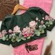 GREEN BLOUSE WITH PINK SAREE__WOMENIA FASHION 