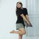Green Short, Black T-Shirt__Sakta
