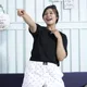 White Short, Black T-Shirt__Sakta
