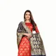 Red::Dark Blue::Gold__Anand Saree