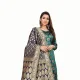Green::Gold::Dark Blue__Anand Saree