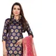 Pink::Gold::Dark Blue__Anand Saree