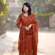 MAROON__Jaipuri Bandhej