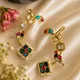 Gold, Multi Color Stone__Bawri Banjari