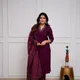 Wine__Libas Kurta
