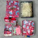RED WHITE FLORAL__Pitara Unboxcreativity