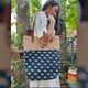 BLUE BLACK WHITE BOOTA__Pitara Unboxcreativity