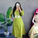 Yellow__Kalki Kurti