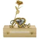Golden Rose With Photo Frame Stand__International Gift