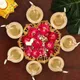 Diya with Flower__International Gift