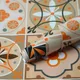 gt-New Desing Orange Flowers__Aakar Fashion