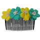 Yellow And Turquoise Green__SMILEBAZAR