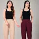 Maroon/Cream
