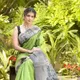 GREY AND GREEN__Bollywood Replica