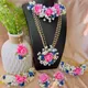 pink blue__Usha Bentex Jewellery