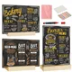 8 Set Chalkboard & Wooden Base__Desi Rang