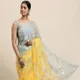 Yellow & Gray__A M Sarees