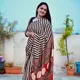 CREAM & BLACK LINE__Store Of Ajrakh 