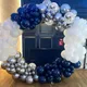 Navy Blue, White & Silver__Lazybeee