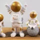 3 Pcs Small Golden astronaut showpiece__Novelty Enterprises