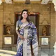 Pastel Royal-Blue__Amoha Sarees