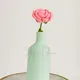 Mint Green Vase , Dark Pink Rose__Ishq-e-Ghar