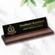 Black Plate with Gold Lettering__Craftick