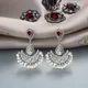 Silver & Maroon__Mrigangi