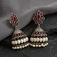 Antique Silve, Ruby Coloured Stone, Pearls __Aurim Blair